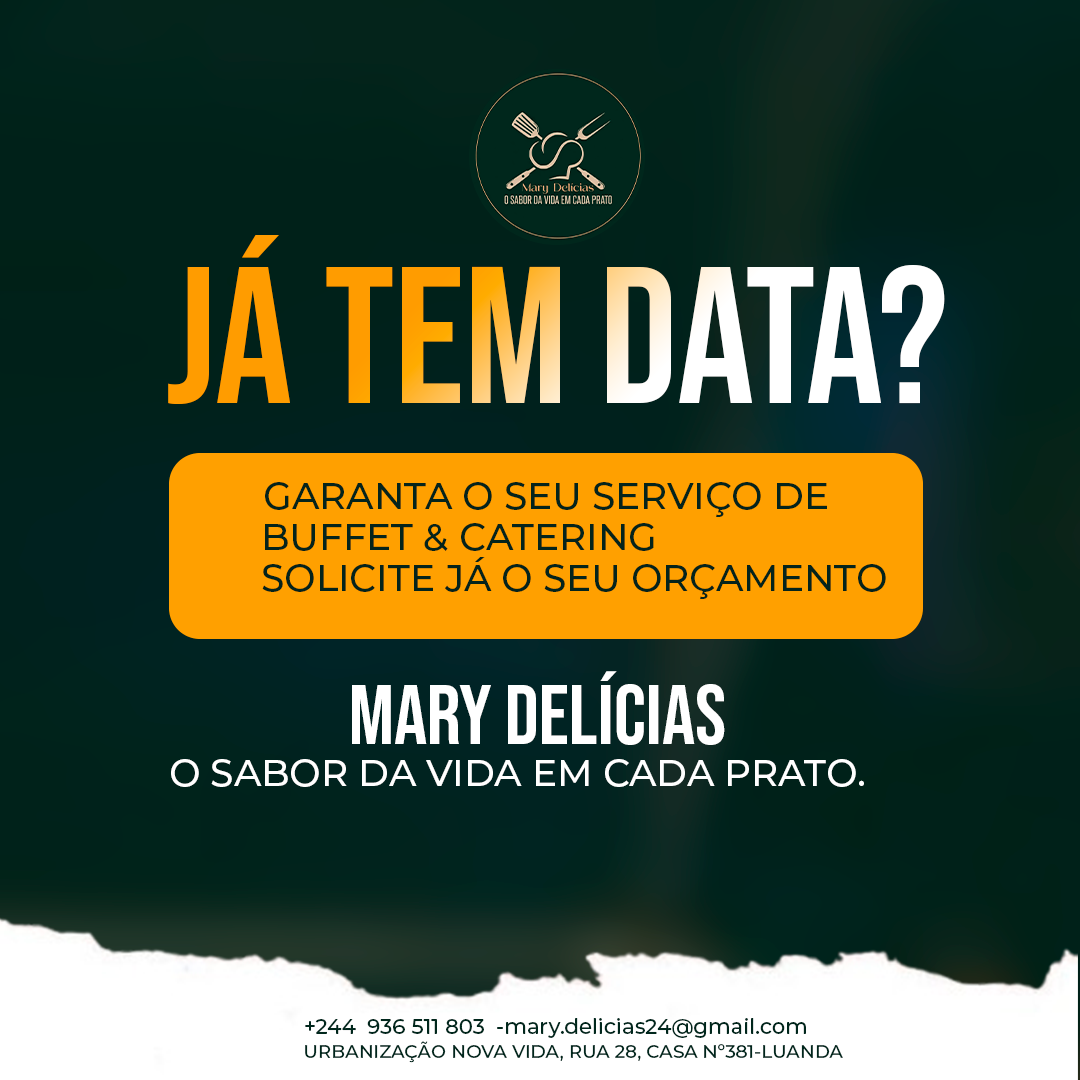 Cartaz MARY DELÍCIAS — Já tem data?